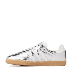 Womens adidas Samba OG Athletic Shoe - Silver Metallic / White / Core White