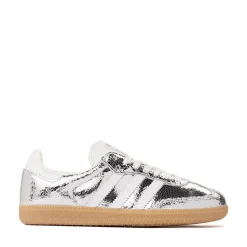 Womens adidas Samba OG Athletic Shoe - Silver Metallic / White / Core White