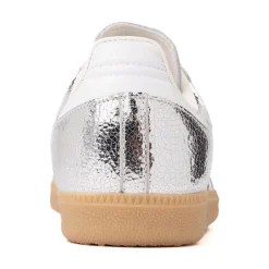 Womens adidas Samba OG Athletic Shoe - Silver Metallic / White / Core White