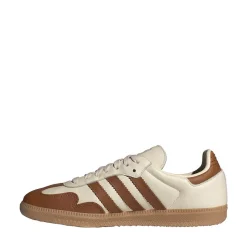 Womens adidas Samba OG Athletic Shoe - Wonder White / Dusky Bronze / Gold Metallic