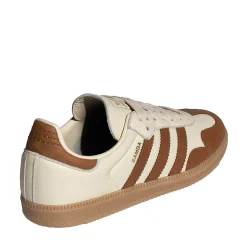 Womens adidas Samba OG Athletic Shoe - Wonder White / Dusky Bronze / Gold Metallic