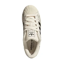 Womens adidas Superstar II Athletic Shoe - Cream White / Core Black / Cream White