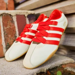 Womens adidas Tokyo MJ Shoe - Cream White / Red / Gold Metallic