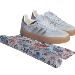Womens adidas x Liberty London Sambae Athletic Shoe - Crystal Sky / Silver Metallic / Chalk Pearl