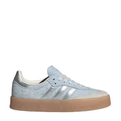 Womens adidas x Liberty London Sambae Athletic Shoe - Crystal Sky / Silver Metallic / Chalk Pearl