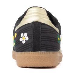 Womens adidas x Liberty London Samba OG Athletic Shoe - Core Black / Gold Metallic / Gum