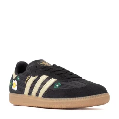 Womens adidas x Liberty London Samba OG Athletic Shoe - Core Black / Gold Metallic / Gum