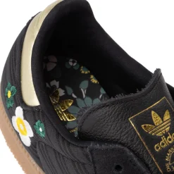 Womens adidas x Liberty London Samba OG Athletic Shoe - Core Black / Gold Metallic / Gum