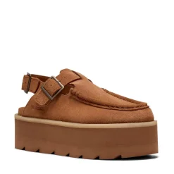 Womens Clarks Meare Easy Elevated Sandal - Tan