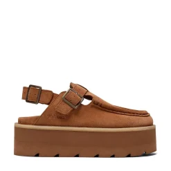 Womens Clarks Meare Easy Elevated Sandal - Tan