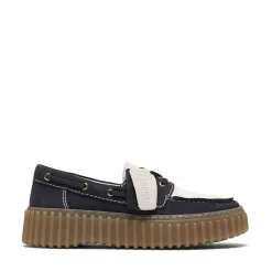 Womens Clarks Torhill Boat Shoe - Navy