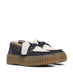 Womens Clarks Torhill Boat Shoe - Navy
