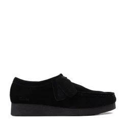 Womens Clarks Wallabee EVO LO Casual Shoe - Black