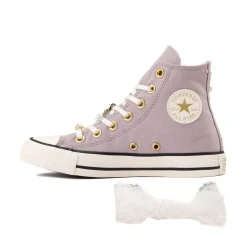 Womens Converse Chuck Taylor All Star High-Top Dressed Up Pearls & Lace Sneaker - Frozen Thistle
