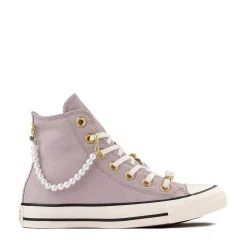 Womens Converse Chuck Taylor All Star High-Top Dressed Up Pearls & Lace Sneaker - Frozen Thistle