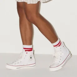 Womens Converse Chuck Taylor All Star High-Top Sneaker - Vintage White / Egret / Days Ahead Red