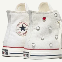 Womens Converse Chuck Taylor All Star High-Top Sneaker - Vintage White / Egret / Days Ahead Red