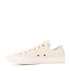 Womens Converse Chuck Taylor All Star Leather Low-Top Sneaker - Egret