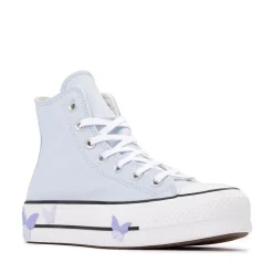 Womens Converse Chuck Taylor All Star Lift Butterflies High-Top Sneaker - Blue Supermoon