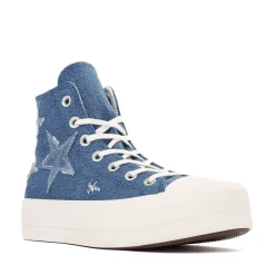 Womens Converse Chuck Taylor All Star Lift Denim High-Top Sneaker - Navy / Egret