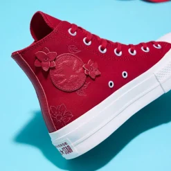 Womens Converse Chuck Taylor All Star Lift 3D Florals High-Top Sneaker - Days Ahead / Egret