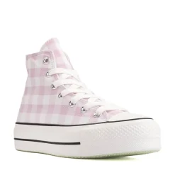 Womens Converse Chuck Taylor All Star Lift High-Top Sneaker - Pink Gingham
