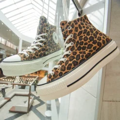 Womens Converse Chuck Taylor All Star Lift Leopard High-Top Sneaker - Incensed / Totally Fudged / Egret