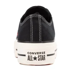 Womens Converse Chuck Taylor All Star Lift Low-Top Sneaker - Black / Egret / Days Ahead Red