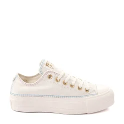 Womens Converse Chuck Taylor All Star Lift Stitch Sitch Low-Top Sneaker - Egret / Sky