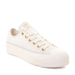 Womens Converse Chuck Taylor All Star Lift Stitch Sitch Low-Top Sneaker - Egret / Sky