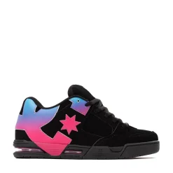 Womens DC Command Skate Shoe - Black / Pink / Blue