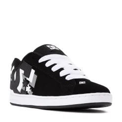 Womens DC Court Graffik 3D Skate Shoe - Black / White / Grey