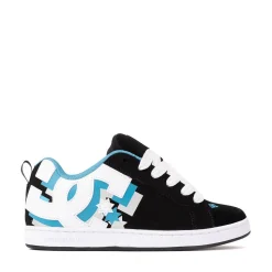Womens DC Court Graffik Skate Shoe - Black / White / Teal