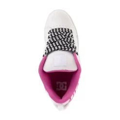 Womens DC Court Graffik Skate Shoe - White / Pink