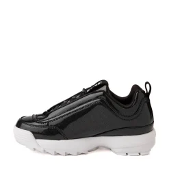 Womens Fila Disruptor 2 Shine Metallic Athletic Shoe - Black / White