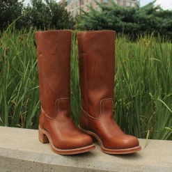 Womens Frye Campus 14L Boot - Saddle