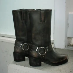 Womens Frye Kate Harness Boot - Black