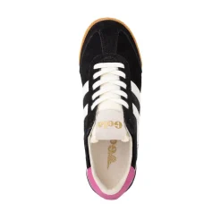 Womens Gola Classics Elan Sneaker - Black / Off White / Fuchsia