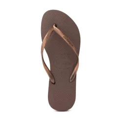 Womens Havaianas Slim Flip-Flop - Dark Brown
