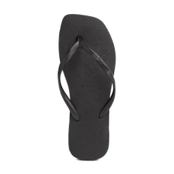 Womens Havaianas Slim Square Flip-Flop - Black