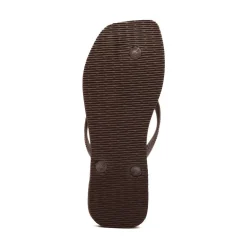 Womens Havaianas Slim Square Flip-Flop - Dark Brown