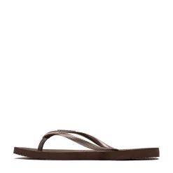 Womens Havaianas Slim Square Flip-Flop - Dark Brown