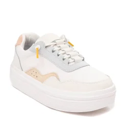 Womens HEYDUDE Hudson Lift Color-Block Casual Shoe - Cream / Multicolor