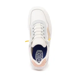 Womens HEYDUDE Hudson Lift Color-Block Casual Shoe - Cream / Multicolor