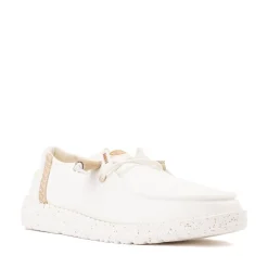 Womens HEYDUDE Wendy Elevated Basics Slip-On Casual Shoe - White
