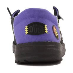 Womens HEYDUDE Wendy Funk Slip-On Casual Shoe - Black / Psychedelic Patches