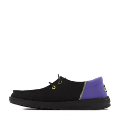 Womens HEYDUDE Wendy Funk Slip-On Casual Shoe - Black / Psychedelic Patches
