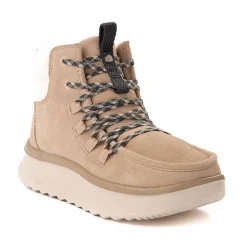 Womens HEYDUDE Wendy Peak Apres Suede Cozy Boot - Beige