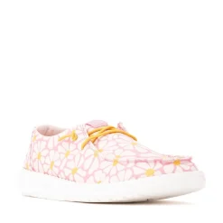 Womens HEYDUDE Wendy Slip-On Casual Shoe - Pink / Daisies