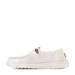 Womens HEYDUDE Wendy Slip-On Casual Shoe - White